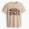 Cotton Round Neck Printed Girl Power Tshirt