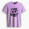 Cotton Round Neck Printed Blush Rush Tshirt