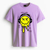 Cotton Round Neck Printed Melted Beats Tshirt