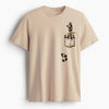 Cotton Round Neck Printed Pocket Pandas Tshirt