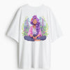 Cotton Round Neck Oversize Yoga Girl Tshirt